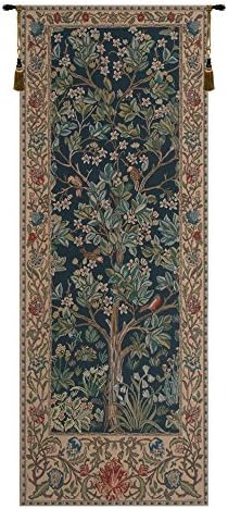 William Morris The Tree of Life Portiere Tapestry Wall Hanging 70 x 24 in by CCharlotteHomeFurnishings