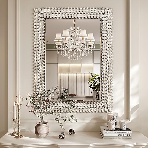 Kelly Miller 30"x40" Jeweled Luxury Rectangle Decorative Wall Mirror by KellyMiller