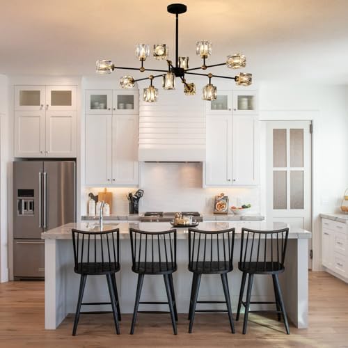 Crystal Sputnik Chandelier with 12-Light Modern Light Fixtures - Image 5