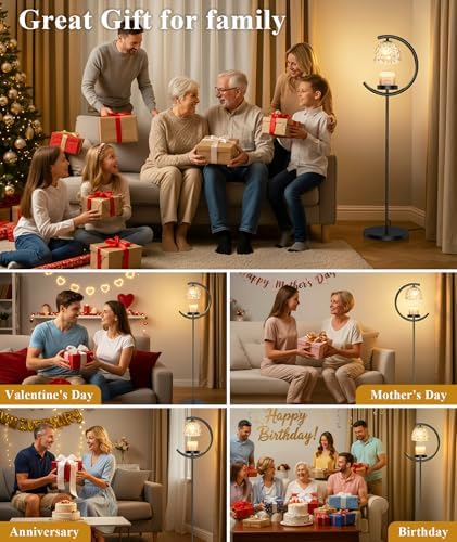 seenlast Candle Warmer Floor Lamp with Timer and Dimmer - Image 6