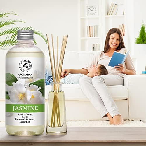 Jasmine Reed Diffuser Refill - 4x17 Fl Oz - Scented Reed Diffuser Refill - Home Fragrance - Air Freshener - Room Freshener - Floral & Long Lasting Scent - Aromatherapy - Image 7