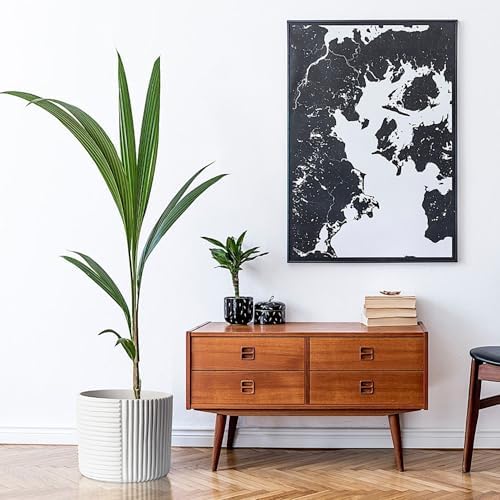 Fox & Fern Large Planter for Indoor or Outdoor, White Matte, 12 Inch - Image 7