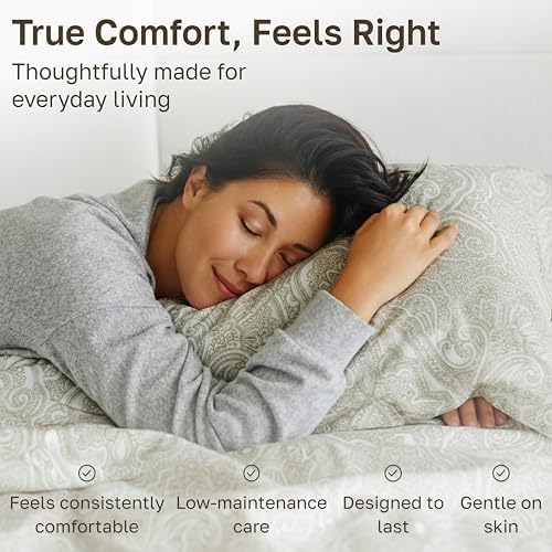 California Design Den 100% Cotton Sateen King Sheets Deep Pocket Set, Beige - Image 6