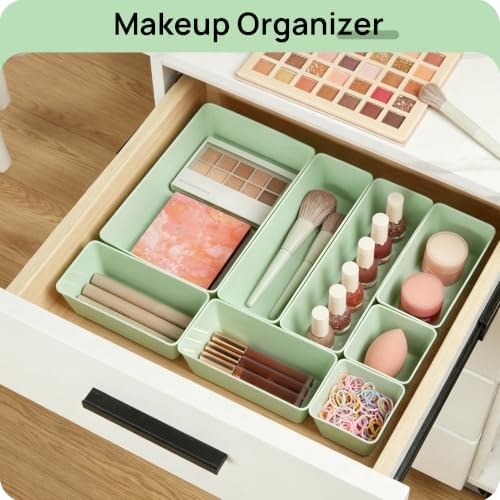 Vtopmart 25 Pack Plastic Drawer Organizers with Anti-slip Rubber Pads - Image 4