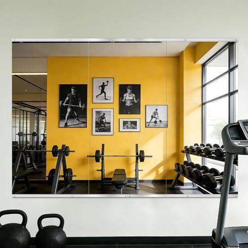 Home Gym Mirror for Wall, 48"x24"x3PCS, Workout Mirrors for Home Gym by Unknown