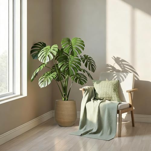 11.8" H Wood-look Plastic Tapered Planters with Drainage Holes and Plug - Image 5