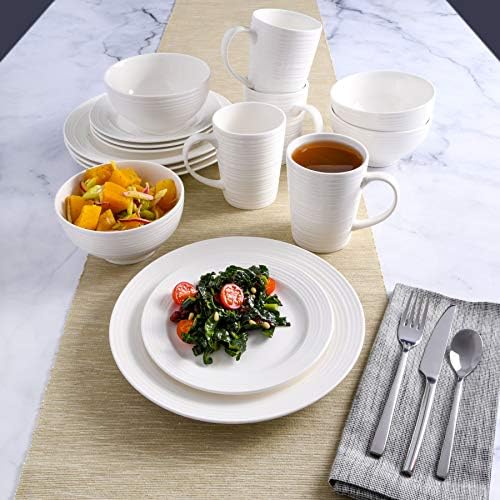 Gibson - 102504.16RM Gibson Home Amelia Court 16 Piece Dinnerware Set, White - Image 5