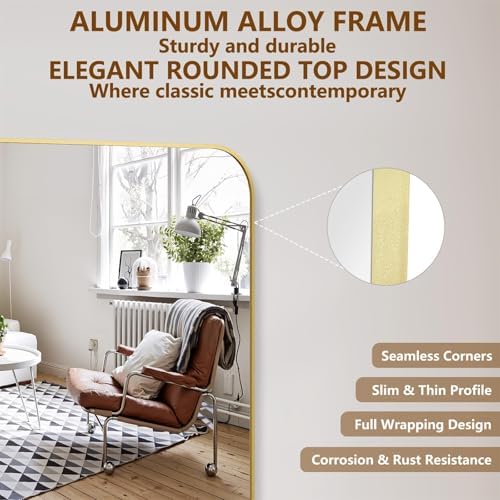 Koonmi Full Length Mirror, 71"x28" Mirror Full Length with Stand - Image 3