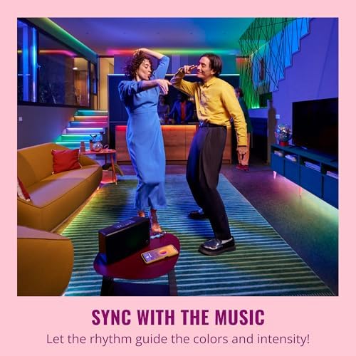 WiZ Connected Neon Smart Flex Strip – 16.4 ft (Two 8.2ft Strips), 16 Million Colors + Shades of White, Dynamic Light Scenes, Connects to Your Wi-Fi, Voice/App Control - Image 4