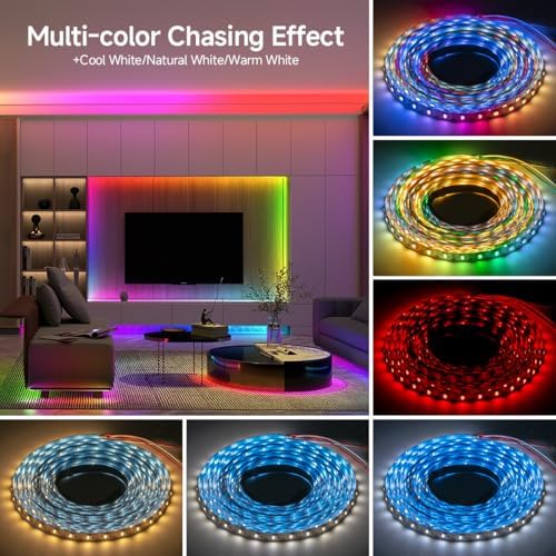 BTF-LIGHTING RGB+Natural White SK6812 LED Strip 16.4FT 300LED IP30 DC12V - Image 3