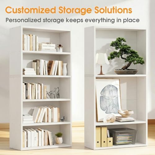 Sweetcrispy Tall Bookshelf, Book Shelf, Storage Organizer - Image 4