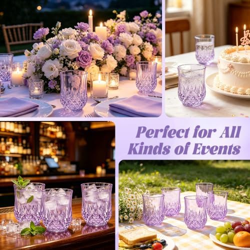 40 Pack Plastic Stemless Wine Glasses, 12oz Unbreakable Wine Cups - Image 6