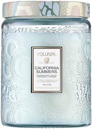 Voluspa California Summers Large Scented Candle Jar, 18 Oz, 100 Hr Burn by Unknown