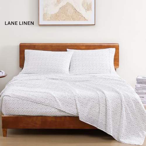 LANE LINEN Full Size Sheets 100% Organic Cotton Cooling Soft - Haze Grey - Image 2