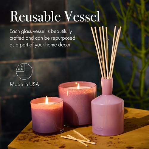 LAFCO New York Classic Reed Diffuser, Midnight Cactus - 6 oz - Up to 3 Months Fragrance Life - Reusable Glass Vessel - Natural Wood Reeds - Made in the USA - Image 5