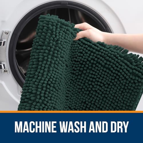 OLANLY Large Bathroom Rugs 50x30, Extra Soft Absorbent Chenille Bath Rugs - Image 5