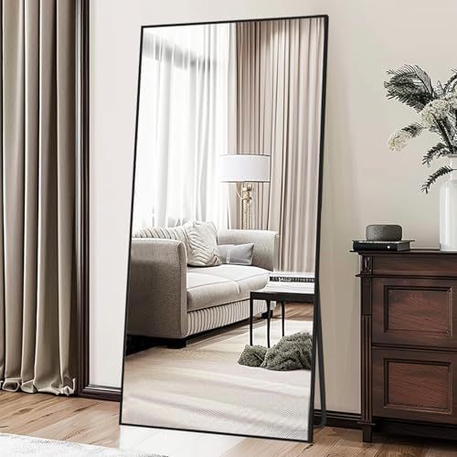 LFT HUIMEI2Y 76"x34" Full Length Mirror, Black Floor Mirror by LFTHUIMEI2Y