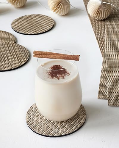 Chilewich Mini Basketweave Coasters Set of 4 - Image 4