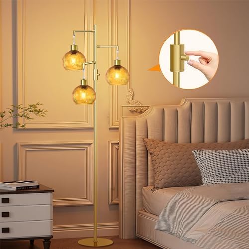 Modern Floor Lamp for Living Room,Mid Century Standing Tree Lamps Dimmable - Image 3