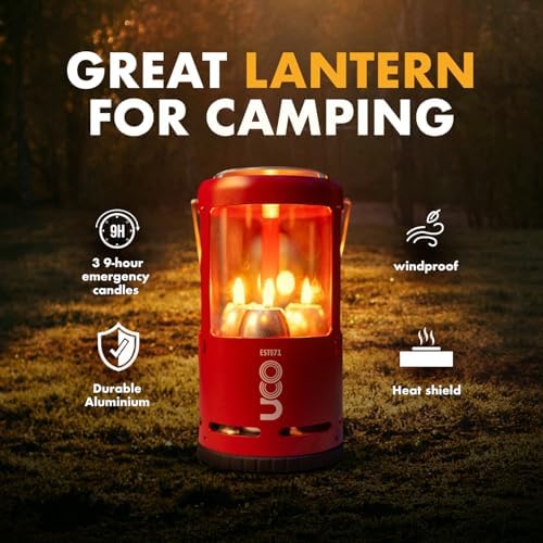 UCO Candlelier Candle Lantern, Candle Lanterns for Real Candles, Perfect Outdoor Gear for Camping or for Power Outages, Includes 3 Long Burning Candles - Image 2