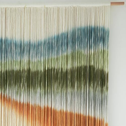 IOWER Macrame Wall Hanging Dip Dyed Mountain Wall Art Fiber 57" W*35" L - Image 6