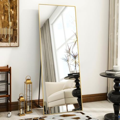 VooBang Mirror Full Length, 21" x 64" Floor Mirror with Stand by VooBang