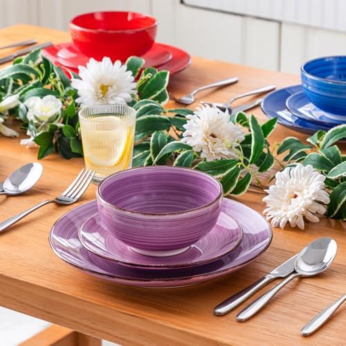 vancasso Bonita Dinnerware Set Multicolor Stoneware 18 Pieces Service for 6 - Image 6