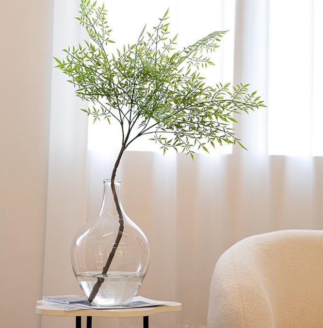 Large Clear Glass Vase 12 Inch - Image 2