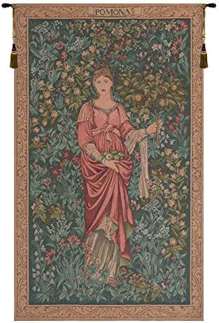 Edward Burne Jones Pomona Tapestry Wall Hanging 32 x 19 in by CCharlotteHomeFurnishings