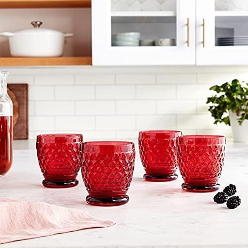 Villeroy & Boch Boston Old-Fashioned Glasses Set of 4, Red - Image 5