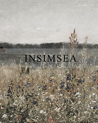 InSimSea Framed Canvas Wall Art Vintage Decor, Wildflower Field Vintage Wall Art Canvas Prints, Modern Farmhouse Bathroom Home Wall Decor, 16"x24" - Image 4