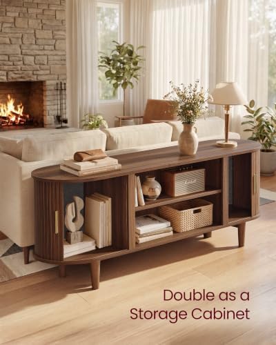 VASAGLE 58 Inch TV Stand, Mid Century Entertainment Center with Storage - Image 7
