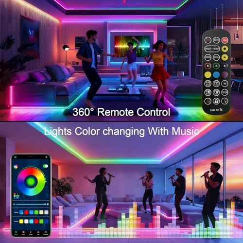 20FT COB RGB+IC LED Strip Lights, IP67 Outdoor 24V RGB LED Lights - Image 4