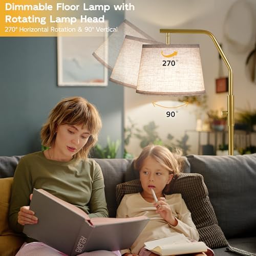 SUNMORY Floor Lamps for Living Room, 0-100% Dimmable Standing Lamp - Image 2