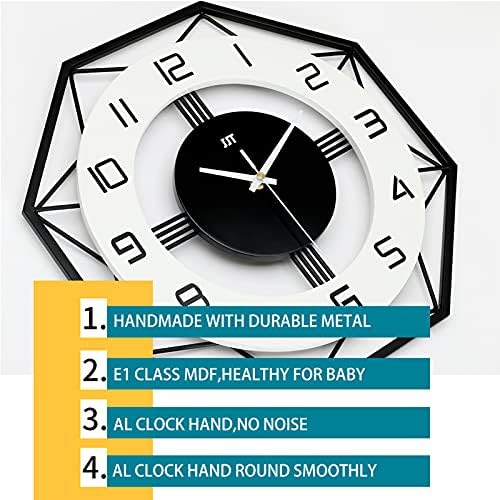 Large Wall Clocks for Living Room Decor Modern Silent Wall Clock for Home House Kitchen Bedroom Decorative Big Wall Clock Non Ticking Battery Operated Quartz for Bathroom Outdoor Indoor 17 in - Image 4