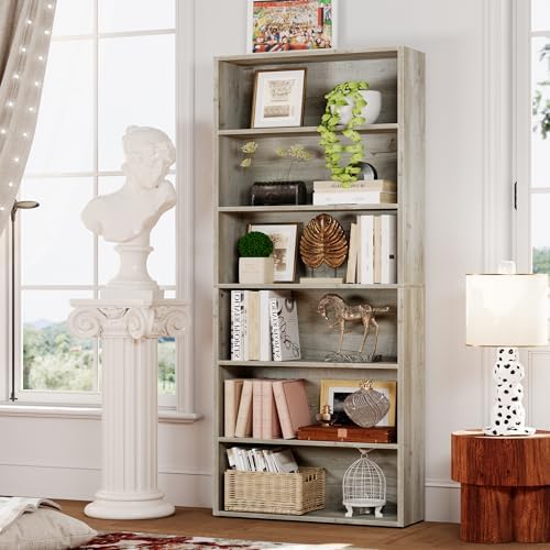IRONCK Bookshelves and Bookcases Floor Standing 6 Tiers Display Storage Shelves 70 in Tall Bookcase Home Decor Furniture for Home Office, Living Room, Bed Room - Image 2