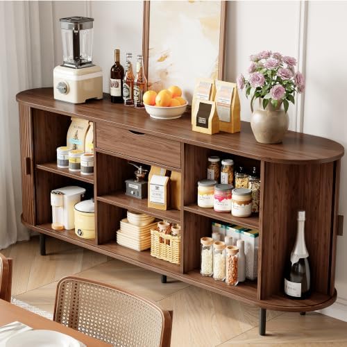 ONBRILL 70" Sideboard Buffet Cabinet with Drawer&Adjustable Storage Shelves - Image 3