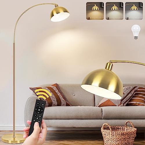 VenzBlomia Upgraded Arc Floor Lamps for Living Room, Gold, Dimmable by VenzBlomiaVariousLightings