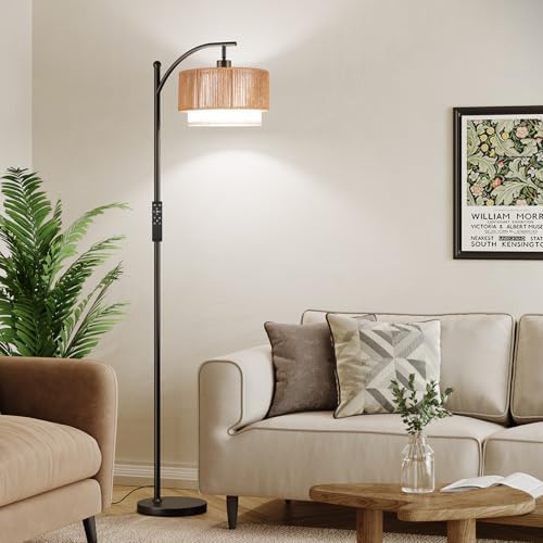 SUNMORY Arc Floor Lamps for Living Room with 12W Remote and Dimmable Bulb - Image 6