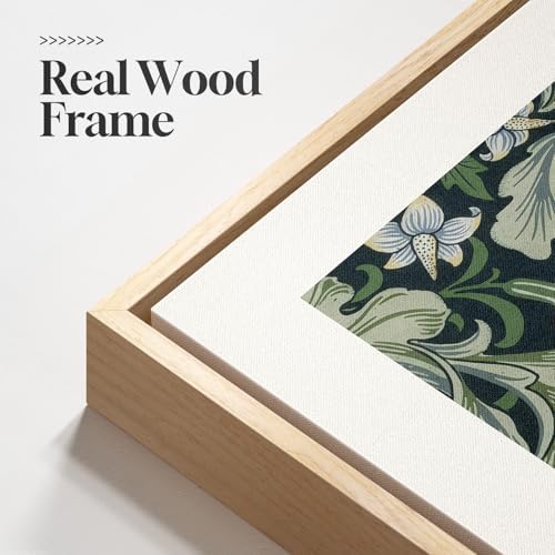Large Framed William Morris Vintage Green Wall Art for Living Room, 3 Piece - Image 5