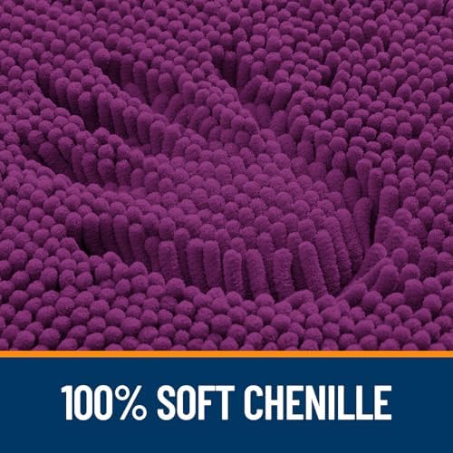OLANLY Large Bathroom Rugs 59x35, Extra Soft Absorbent Chenille Bath Rugs - Image 3