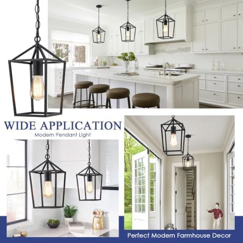 Sheetea 2 Pack Pendant Lights Kitchen Island, Modern Black Light Fixtures - Image 7