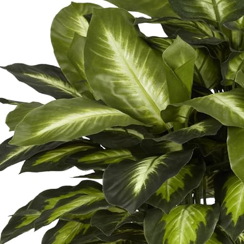 Nearly Natural 24 in Artificial Golden Dieffenbachia Plant with Pot - Image 5