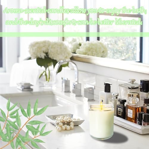 24 Pcs 6 Oz Eucalyptus Scented Soy Candles Set,Mason jar Bulk Candles for Gifts,Aromatherapy Candle,Great Stress Relieving Scented Candle for Girls as a Gift for Birthdays, Weddings and More! - Image 4