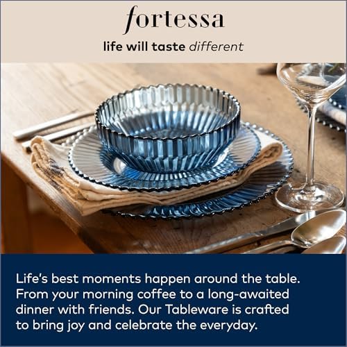 Fortessa Jupiter Beaded Hobnail Glass, 10 Ounce Double Old Fashioned (Set of 6), Gold Rim Clear - Image 6