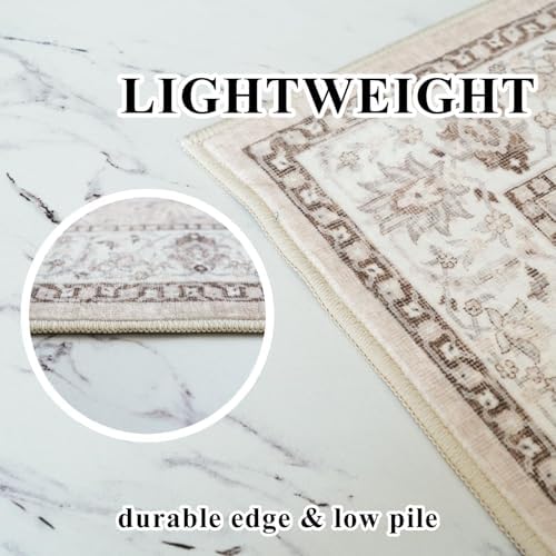 HY HAOYUNLAI Washable 2'6x8 Hallway Runner Rug Kitchen Non-Slip Slim Carpet - Image 3
