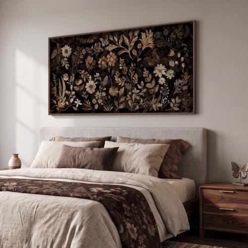 Extra Large Framed Vintage Botanical Wall Art for Living Room, 60x30 Inch - Image 2