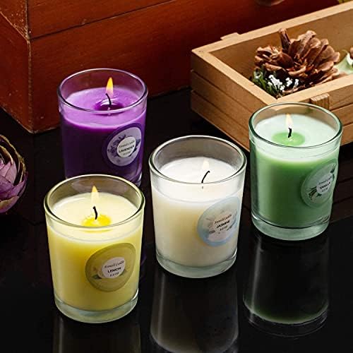 YOROXRG Scented Candles, Jasmine, Rose, Vanilla, Bergamot, fig, Lavender, Lemon, Spring,Strawberry, Rosemary, Aromatherapy Candles,Soy Wax Glass Jar Candle - 20 Pack - Image 7