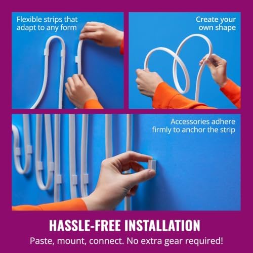 WiZ Connected Neon Smart Flex Strip, 32.8 ft (Two 16.4ft Flex LED Strips), 16 Million Colors, Shades of White, RGBIC Lighting, Connects to Wi-Fi, Voice/App Control - Image 6