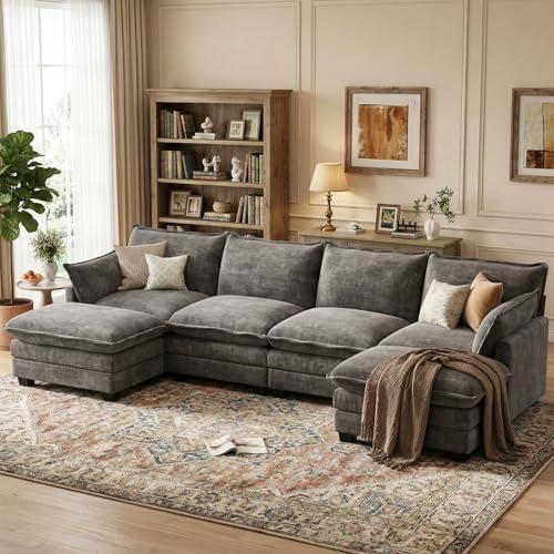 U Shaped Modular Sectional Couch, Comfy Sofa for Living Room by Unknown